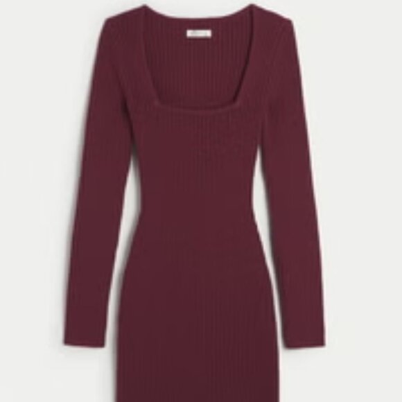 NWT Hollister Square-Neck Sweater Dress - Picture 1 of 4